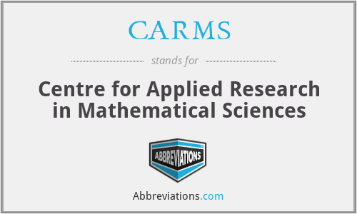 CARMS - Centre for Applied Research in Mathematical Sciences