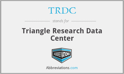 TRDC - Triangle Research Data Center