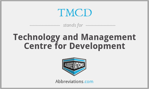 TMCD - Technology and Management Centre for Development