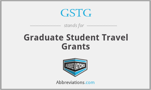 GSTG - Graduate Student Travel Grants