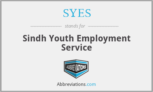 SYES - Sindh Youth Employment Service