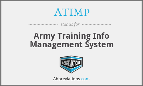 ATIMP - Army Training Info Management System