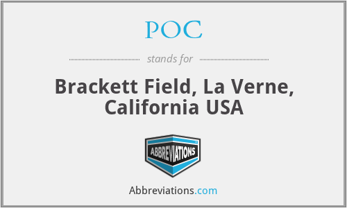 POC - Brackett Field, La Verne, California USA