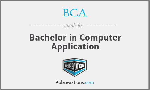 BCA - Bachelor in Computer Application