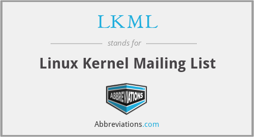 LKML - Linux Kernel Mailing List