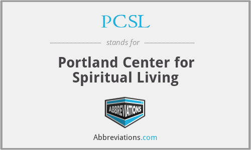 PCSL - Portland Center for Spiritual Living
