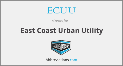 ECUU - East Coast Urban Utility