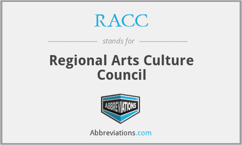 RACC - Regional Arts Culture Council