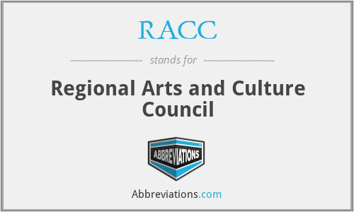 RACC - Regional Arts and Culture Council