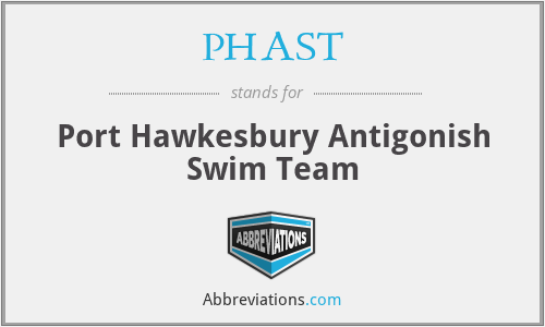 PHAST - Port Hawkesbury Antigonish Swim Team