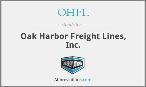 OHFL - Oak Harbor Freight Lines, Inc.