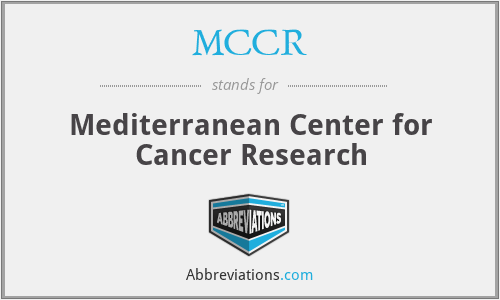 MCCR - Mediterranean Center for Cancer Research