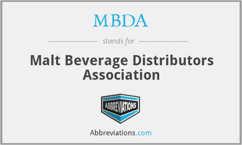 MBDA - Malt Beverage Distributors Association