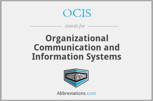 OCIS - Organizational Communication and Information Systems