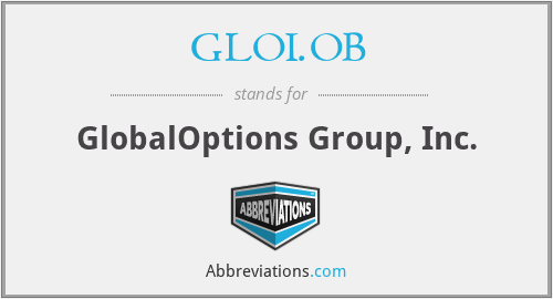 GLOI.OB - GlobalOptions Group, Inc.