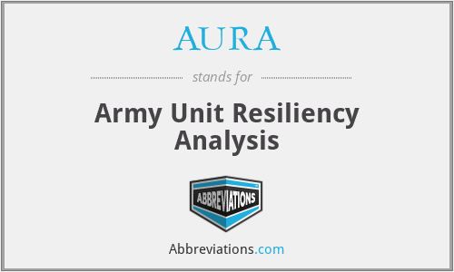 AURA - Army Unit Resiliency Analysis
