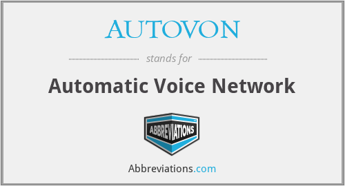 AUTOVON - Automatic Voice Network