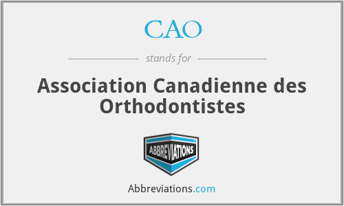 CAO - Association Canadienne des Orthodontistes