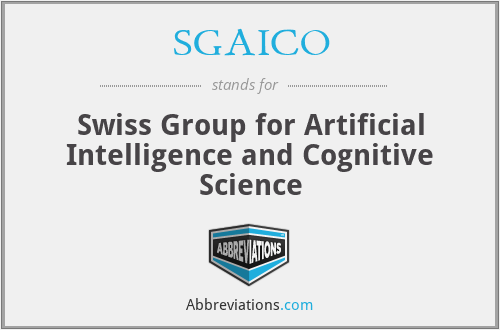 SGAICO - Swiss Group for Artificial Intelligence and Cognitive Science