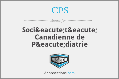 CPS - Société Canadienne de Pédiatrie