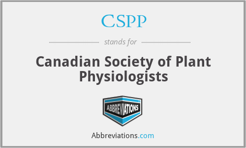 CSPP - Canadian Society of Plant Physiologists