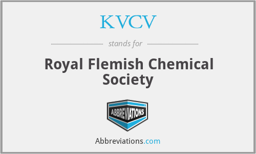 KVCV - Royal Flemish Chemical Society