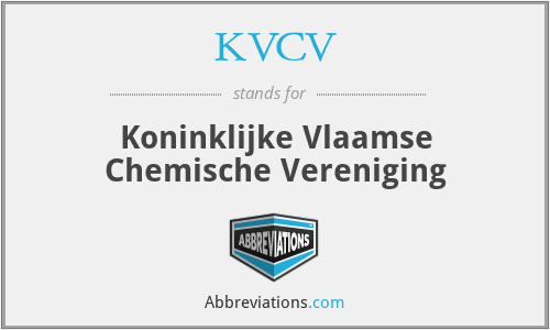 KVCV - Koninklijke Vlaamse Chemische Vereniging