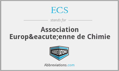ECS - Association Européenne de Chimie
