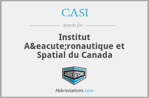 CASI - Institut Aéronautique et Spatial du Canada