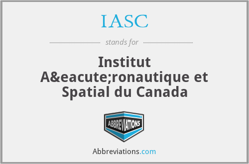 IASC - Institut Aéronautique et Spatial du Canada