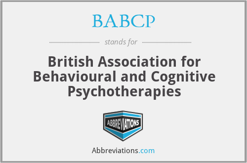 BABCP - British Association for Behavioural and Cognitive Psychotherapies