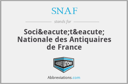 SNAF - Société Nationale des Antiquaires de France