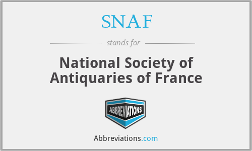 SNAF - National Society of Antiquaries of France