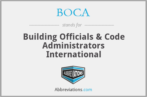 BOCA - Building Officials & Code Administrators International