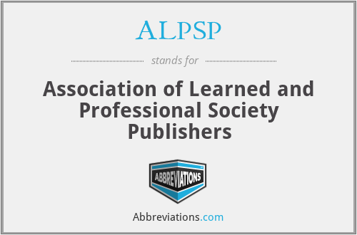 ALPSP - Association of Learned and Professional Society Publishers