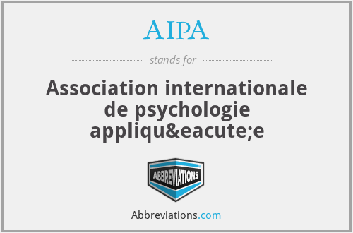 AIPA - Association internationale de psychologie appliquée