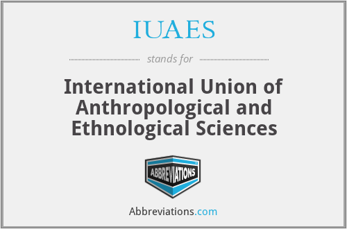 IUAES - International Union of Anthropological and Ethnological Sciences