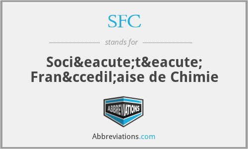 SFC - Société Française de Chimie