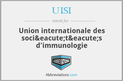 UISI - Union internationale des sociétés d'immunologie