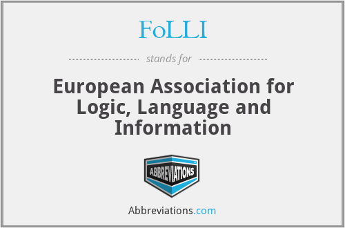 FoLLI - European Association for Logic, Language and Information