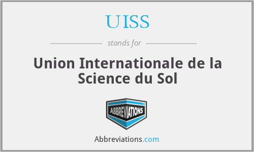 UISS - Union Internationale de la Science du Sol