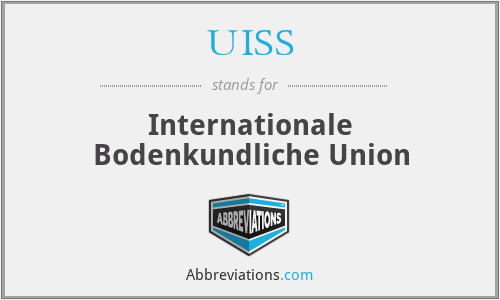 UISS - Internationale Bodenkundliche Union