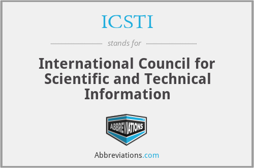 ICSTI - International Council for Scientific and Technical Information