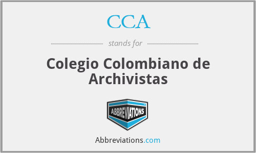CCA - Colegio Colombiano de Archivistas