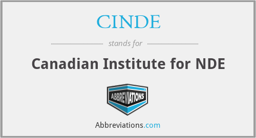 CINDE - Canadian Institute for NDE