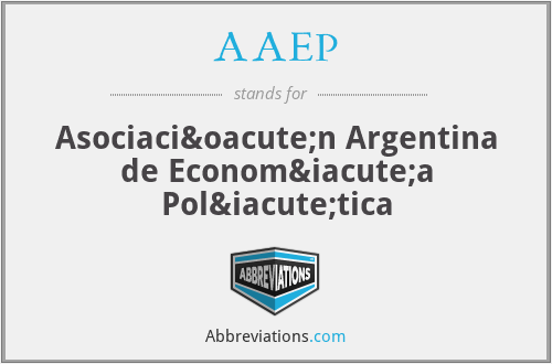 AAEP - Asociación Argentina de Economía Política