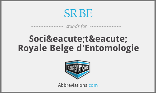 SRBE - Société Royale Belge d'Entomologie