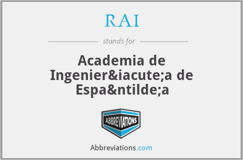 RAI - Academia de Ingeniería de España