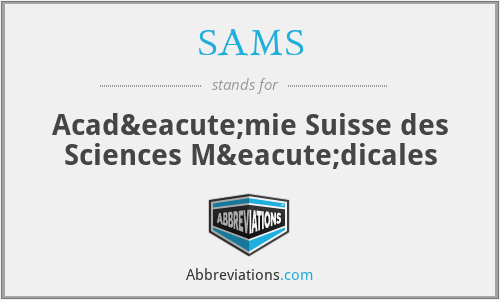 SAMS - Académie Suisse des Sciences Médicales