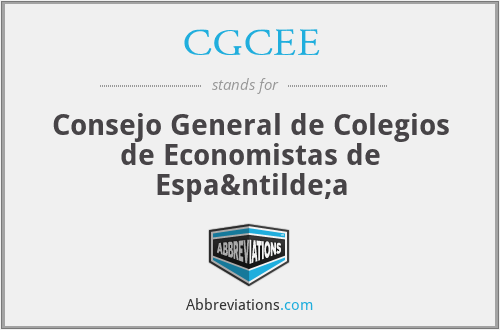 CGCEE - Consejo General de Colegios de Economistas de España